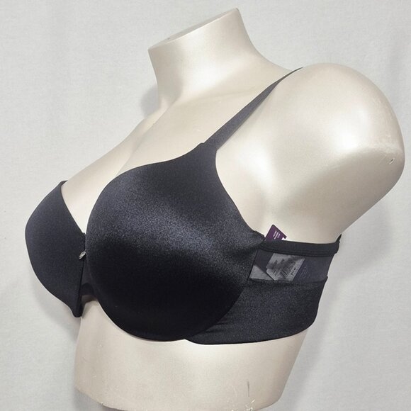 42D Just My Size JMS MJ1207 Perfect Shape T-Shirt Underwire Bra Black NWT - Picture 3 of 7